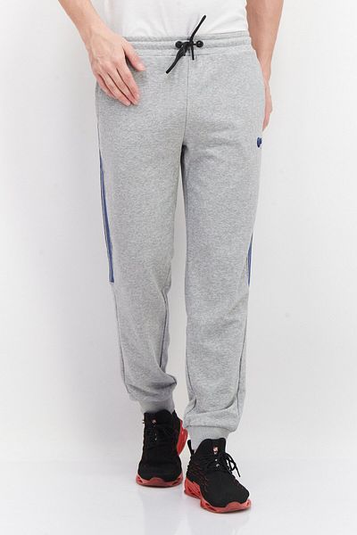 Ocean Pacific Men Regular Fit Brand Logo Jogger Pant, Grey Combo
