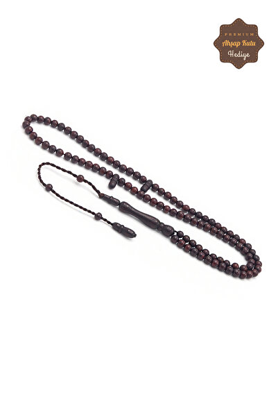 Midyat Nurtaş Gümüş Koyu Kahve Renkli 4 mm 99'luk Kuka Namaz Tesbihi 201023766