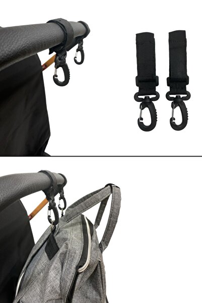 BEBEGOLD Puset Kancası, Bebek Arabası Askı Aparatı, Çanta Ve Poşet Asma Apara...