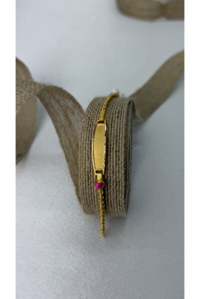 Yamaner Kuyumculuk Kız Bebek Künyesi Altın Bileklik