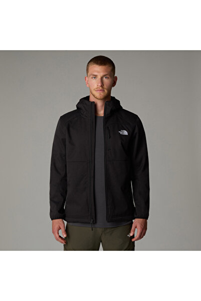 THE NORTH FACE Quest Hooded Softshell Erkek Siyah Outdoor Kapüşonlu Mont