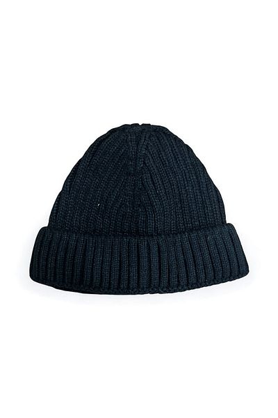 Mevo 2 Pack Unisex Knitwear Short Black and Beige Colored Skullcap Beanies