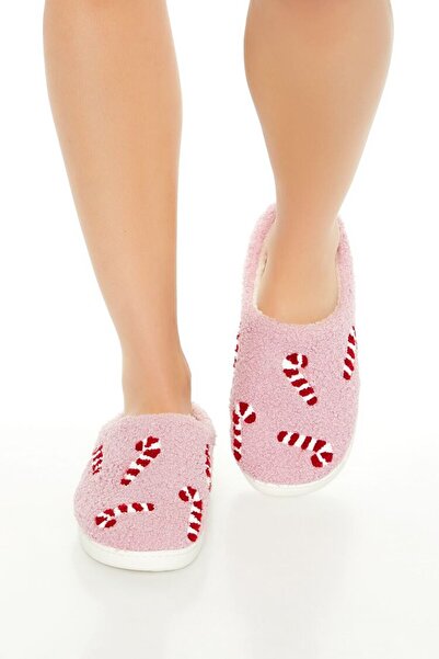 Forever 21 Peluş Şeker Desenli Ev Terliği