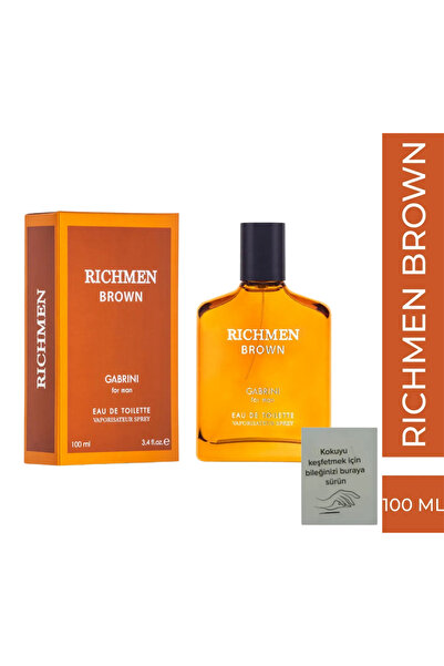 Gabrini Richmen Brown EDT For Man 100 ml + koku kartı hediye