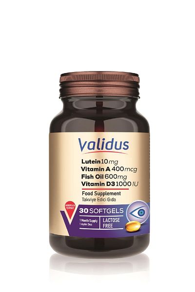 Validus Lutein and Zeaxanthin Omega3 Softgels - 10 Mg 600 Mg 2 Mg Pack of 30