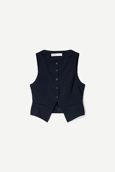 Bershka Fitted Waistcoat Ramadan