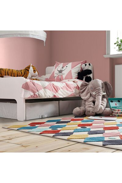 erorex Rug, harlequin pattern/multicolour, 130x160 cm