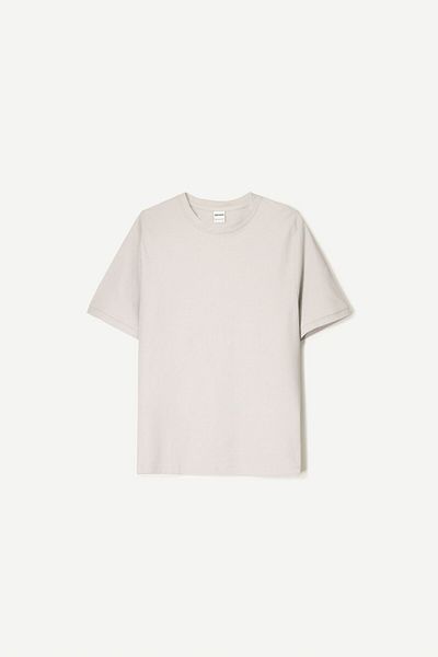 Bershka Textured Short Sleeve T-shirt Ramadan