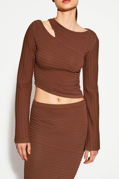 Bershka Asymmetric Cut-out Sweater Ramadan