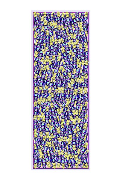 DELMARVOGUE Renkli Gözler Şal | Su