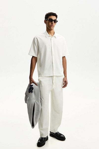 Bershka Pleated Baggy Jogger Trousers Ramadan