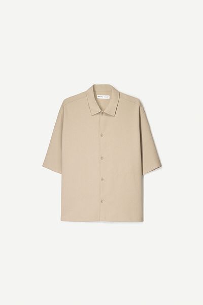Bershka Short Sleeve Boxy Tailored Fit Shirt Ramadan