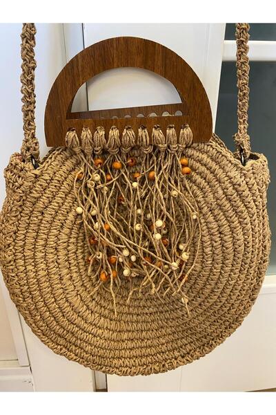 Nesrin El örgüsü Kağıt ip çanta