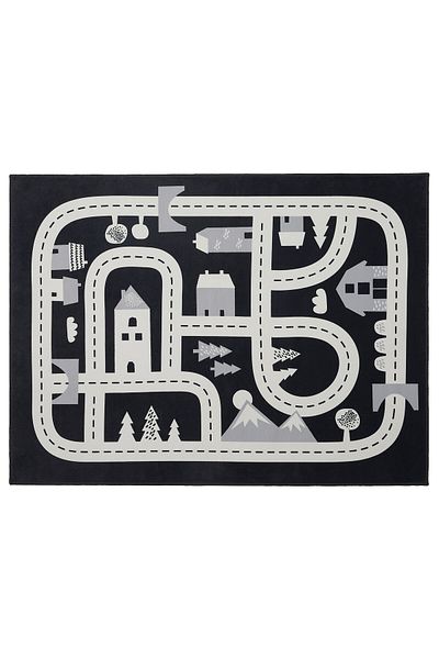 erorex Rug, dark grey, 74x100 cm