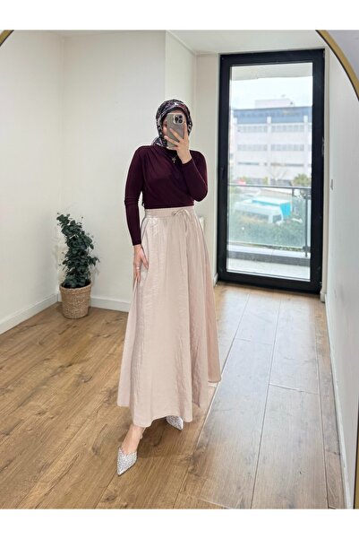 She Olive Beige Modal Fabric Pocket Sports Impact