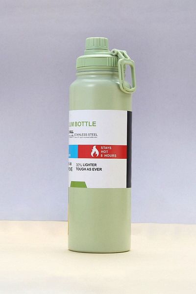 Weather Forecast 316 L Steel Green 800 ml Camping Picnic Thermos Water Bottle with Handle Cin514Ys