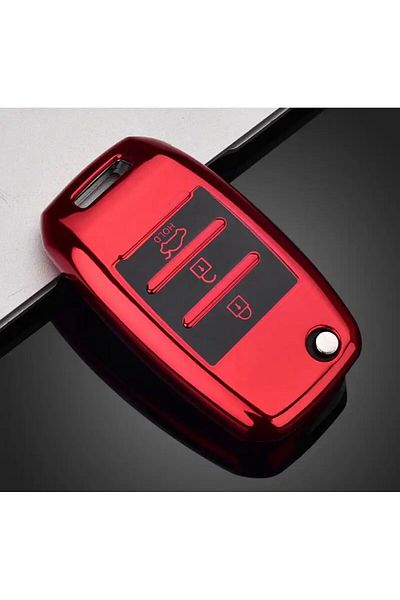 emii auto spare parts Red for Kia Rio 3 K2 Ceed Cerato K3 Sportage 4 Picanto K5 Optima Sorento Stinger Key Case