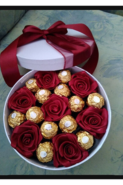 Fox Hediye sevgili kız arkadaşa çikolata kutusu çiçek buketi isteme söz özel ...