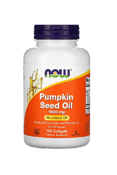 Now Foods زيت بذور اليقطين 1000 ملجم، 100 كبسولة هلامية