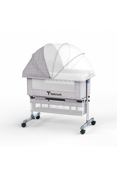 TEKNUM Bedside Crib - Grey