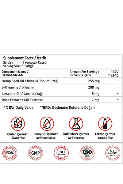 Validus Cannabis Sativa + Lavander + Rose 30 Softgel