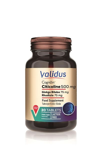 Validus Cognizin Citicoline - 500 Mg 30 Tablets Supplement
