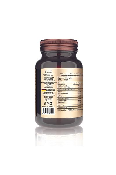Validus Immun Beta Glucan - Sambucus Nigra + Pelargonium + Echinacea + Curcumin + Propolis 30 Tablets