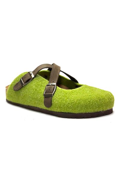 Uniqueqoop Παντόφλες από φυσικό μαλλί Viennese Cork Sole
