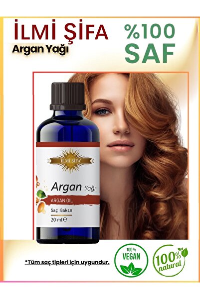 İLMİ ŞİFA Argan Yağı 20 ml (PARLAKLIK,BAKIM,BESLEYİCİ VE CANLANDIRICI)