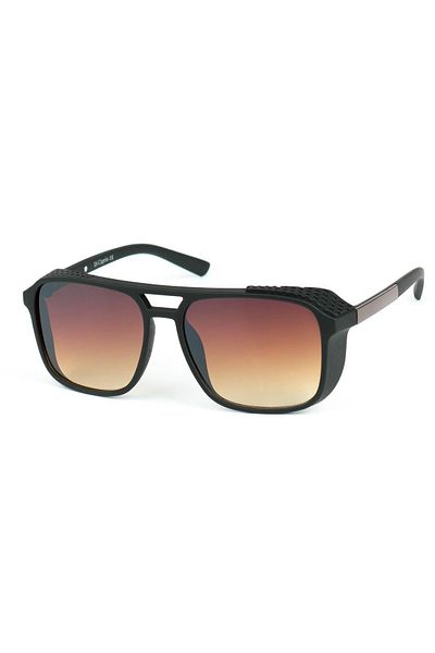 Di Caprio Men's Brown Uv400 Protection Rectangular Model Sunglasses
