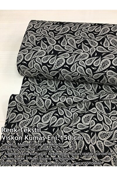 Renk Tekstil Lüks GENİŞ EN 150 cm VİSKON Metrelik Kumaş - Elbise - Gömlek - E...