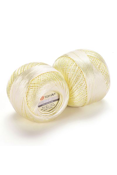 Yarnart Τουλίπα - Sparkling Lace Rope Light Cream-437
