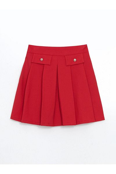 LC Waikiki LCW Kids Elastic Waist Pleated Girl's Skirt