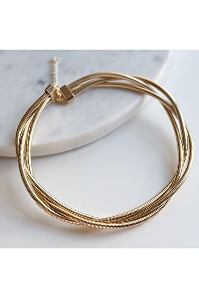 Venus Design çelik 3lü choker kolye