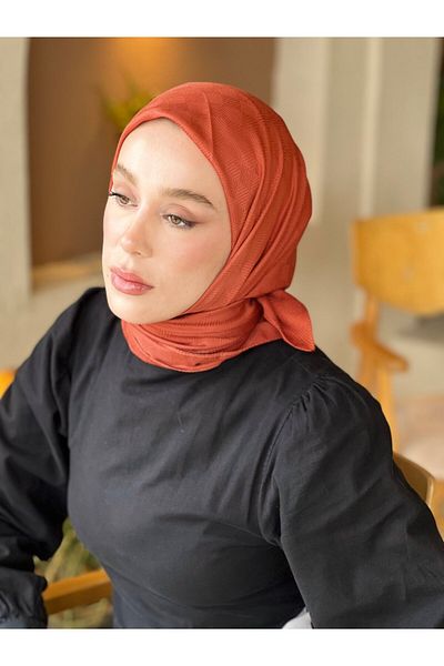 Modakaşmir Eșarfă cu model de linie de șah din seria Jacquard mătăsoasă