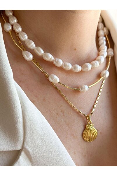 Venus Design Barok inci kolye seti