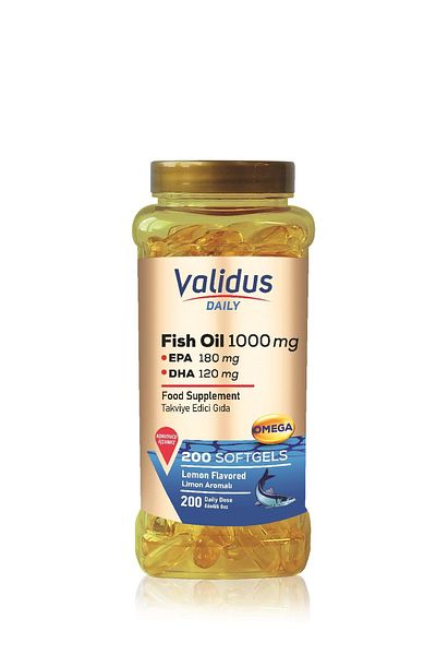 Validus Daily Omega-3 1000 Mg - 200 Softgels