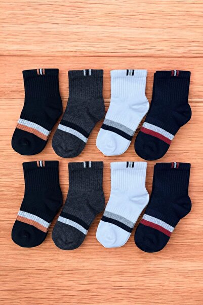 tibo 8 детски чорапа - с двоен пръст, безшевни и оребрени