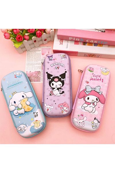 Livava Kuromi 3D Multi-Purpose Pen Holder and Stationery Box, Pink, 22X10