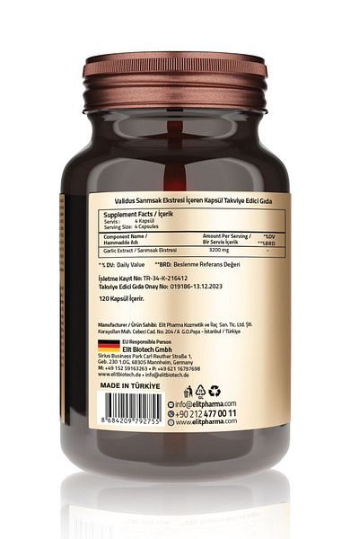Validus Garlic 3200 Mg - 120 Capsules