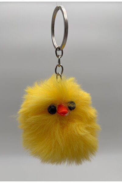 kumasfabrik سلسلة مفاتيح فرخ قطيفة/حلية حقيبة/حلقة مفاتيح/حلية مركبة