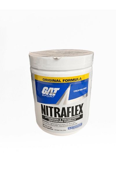 GAT SPORT Gat Nitraflex Pre Workout, Blue Raspberry, 30, No Artificial Colors or Dyes