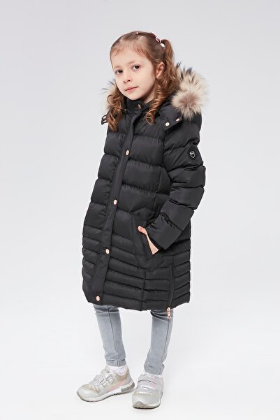 Benittokids Girl's Natural Fur Coat 51301