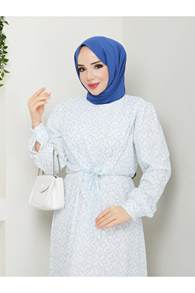 RACE FASHİON Φόρεμα σιφόν με ελαστική μέση RC1057