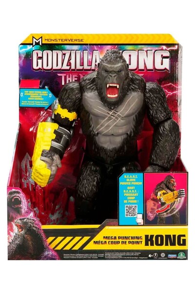 smilechild Godzilla Vs Kong: Dev 35 cm Işıklı ve Mega Yumruk Özellikli Kong Figürü