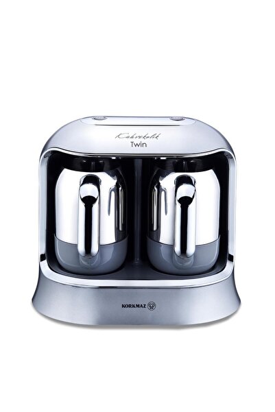 KORKMAZ 861-06 Kahvekolik Twın Kahve Makinesi Inox/krom