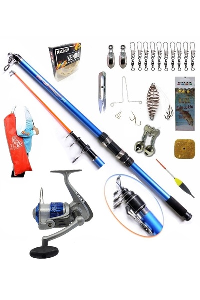 Kendo Sea Power 70 Discovery Continental 420cm 50-100gr Profesyonel Surf Sazan Kıyı Olta Takımı Seti