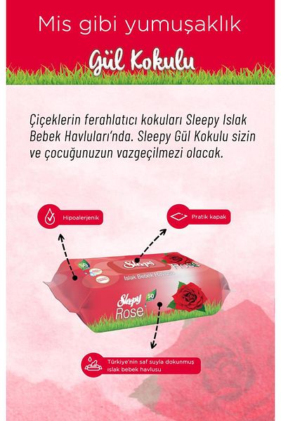 Sleepy Rose Scented Baby Wet Towel Buy 28 Pay 25 Rosie Gift