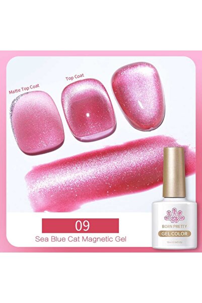 Born Pretty Sea Blue Cat Magnetıc Gel Kedi Gözü Kalıcı Oje 10ml