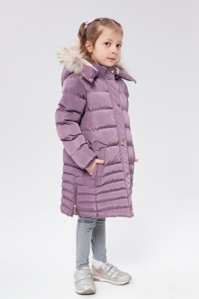 Benittokids Girl's Natural Fur Coat 51301
